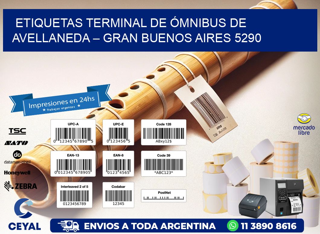 ETIQUETAS TERMINAL DE ÓMNIBUS DE AVELLANEDA – GRAN BUENOS AIRES 5290