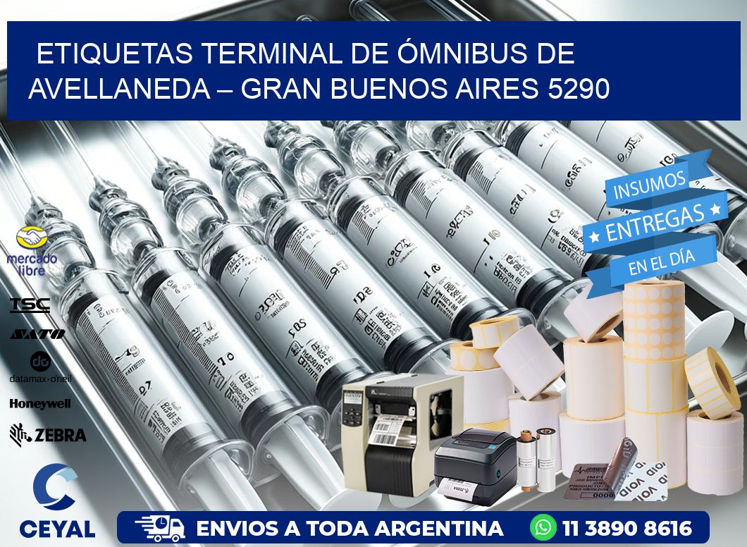 ETIQUETAS TERMINAL DE ÓMNIBUS DE AVELLANEDA – GRAN BUENOS AIRES 5290