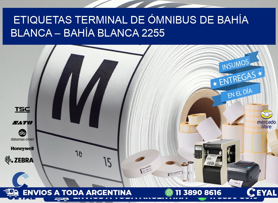 ETIQUETAS TERMINAL DE ÓMNIBUS DE BAHÍA BLANCA – BAHÍA BLANCA 2255