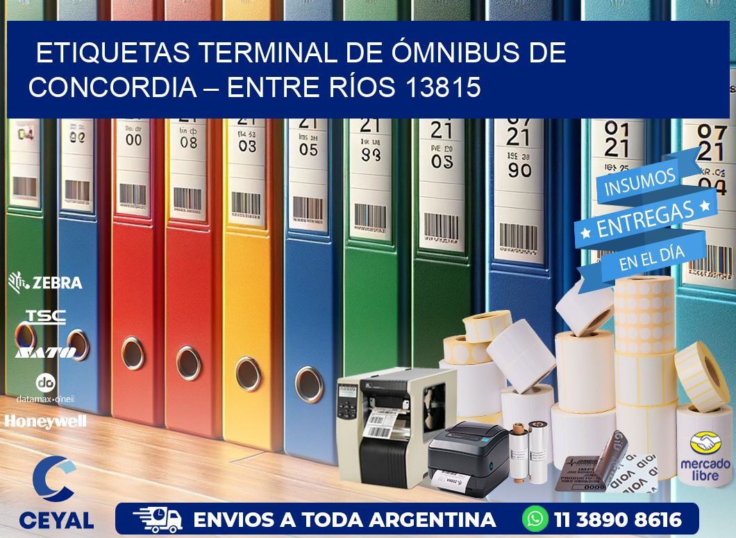 ETIQUETAS TERMINAL DE ÓMNIBUS DE CONCORDIA – ENTRE RÍOS 13815
