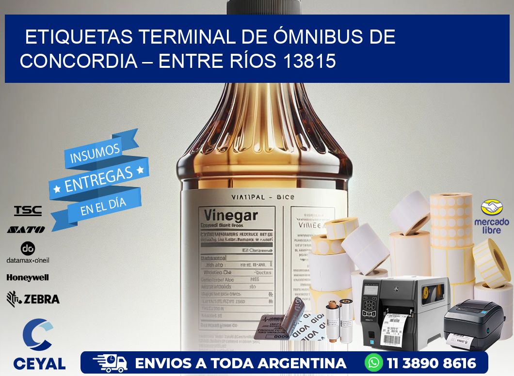 ETIQUETAS TERMINAL DE ÓMNIBUS DE CONCORDIA – ENTRE RÍOS 13815