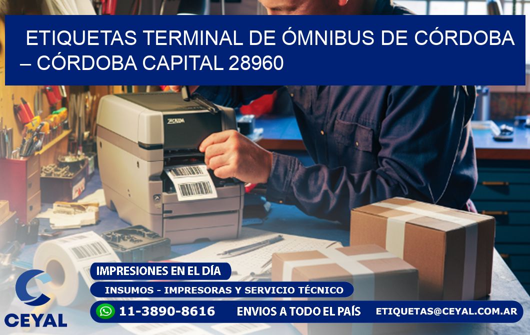ETIQUETAS TERMINAL DE ÓMNIBUS DE CÓRDOBA – CÓRDOBA CAPITAL 28960