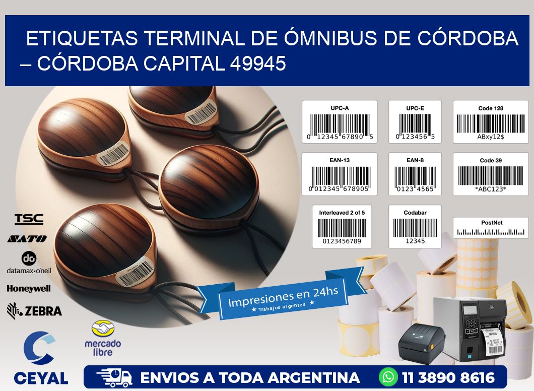 ETIQUETAS TERMINAL DE ÓMNIBUS DE CÓRDOBA – CÓRDOBA CAPITAL 49945