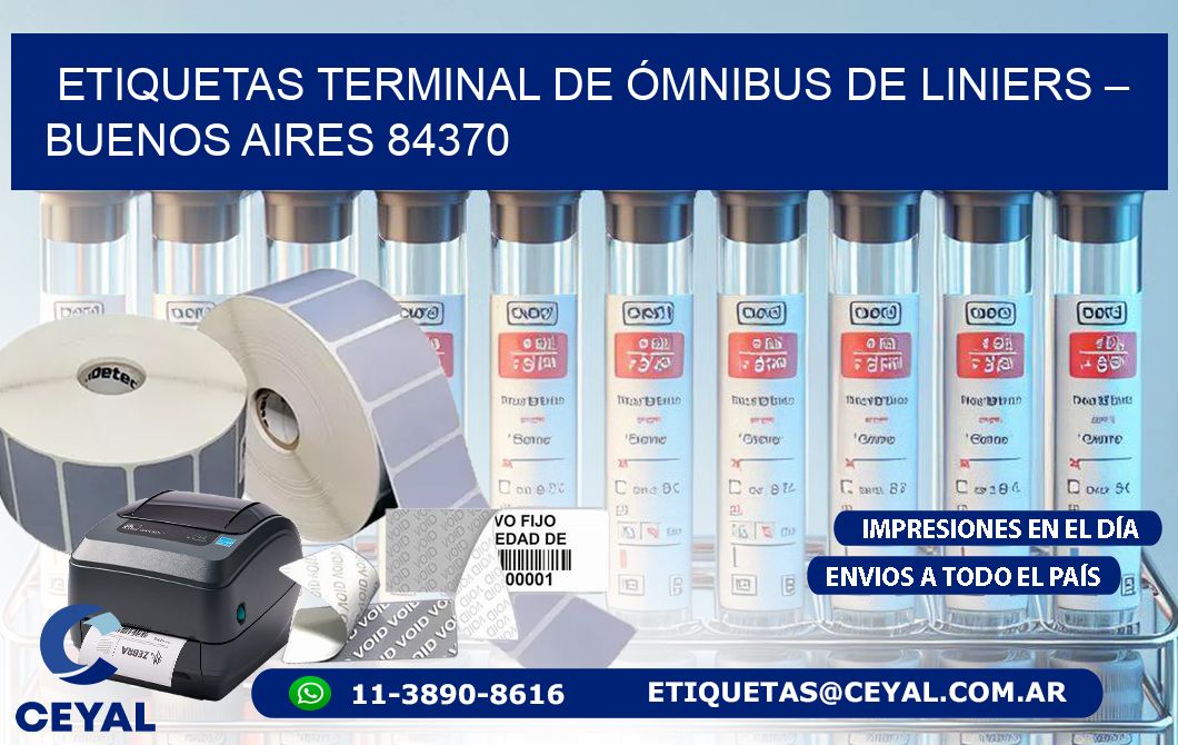 ETIQUETAS TERMINAL DE ÓMNIBUS DE LINIERS – BUENOS AIRES 84370