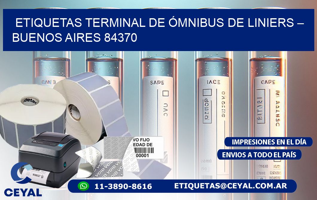 ETIQUETAS TERMINAL DE ÓMNIBUS DE LINIERS – BUENOS AIRES 84370