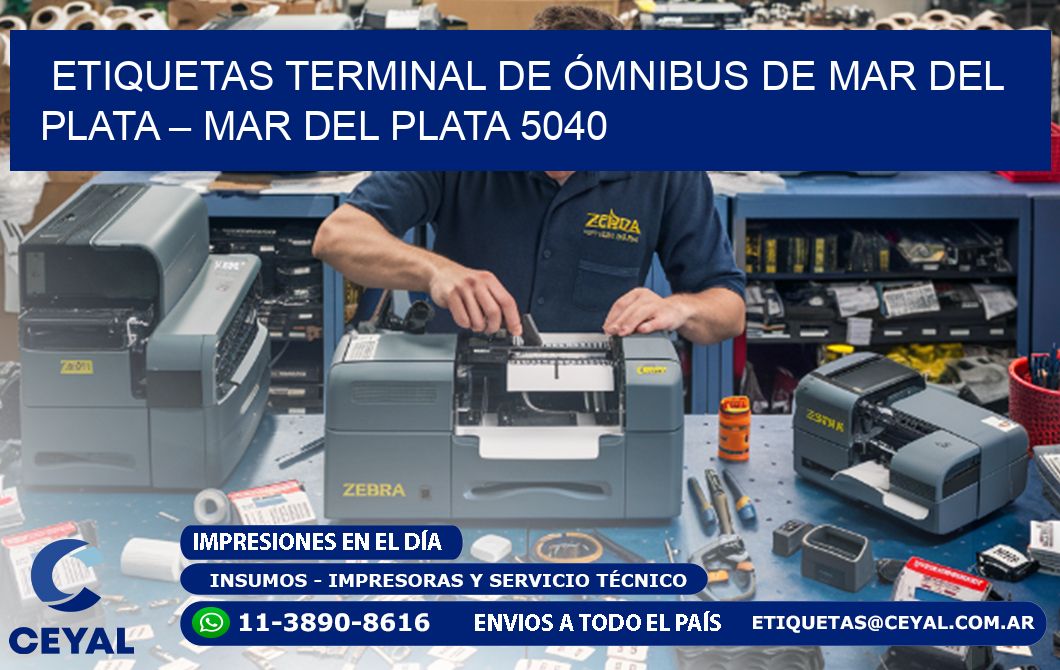 ETIQUETAS TERMINAL DE ÓMNIBUS DE MAR DEL PLATA – MAR DEL PLATA 5040