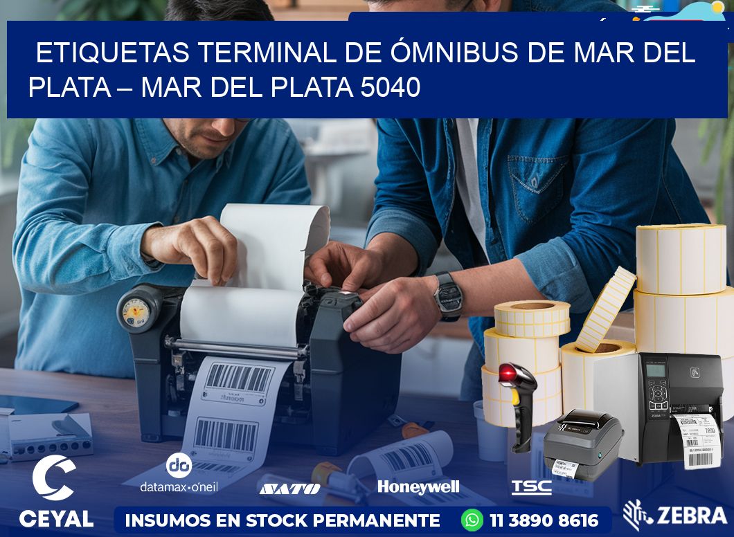 ETIQUETAS TERMINAL DE ÓMNIBUS DE MAR DEL PLATA – MAR DEL PLATA 5040