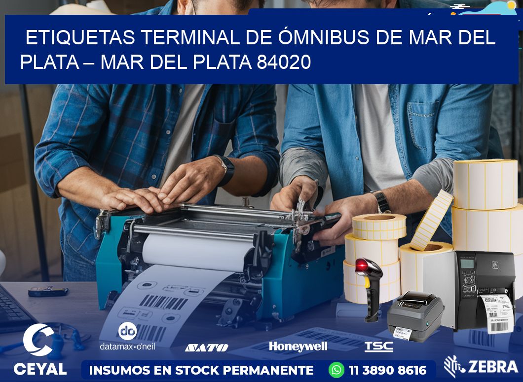 ETIQUETAS TERMINAL DE ÓMNIBUS DE MAR DEL PLATA – MAR DEL PLATA 84020