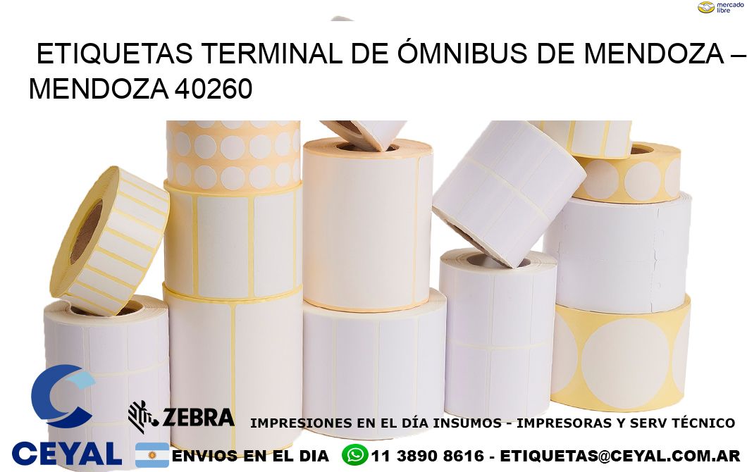 ETIQUETAS TERMINAL DE ÓMNIBUS DE MENDOZA – MENDOZA 40260