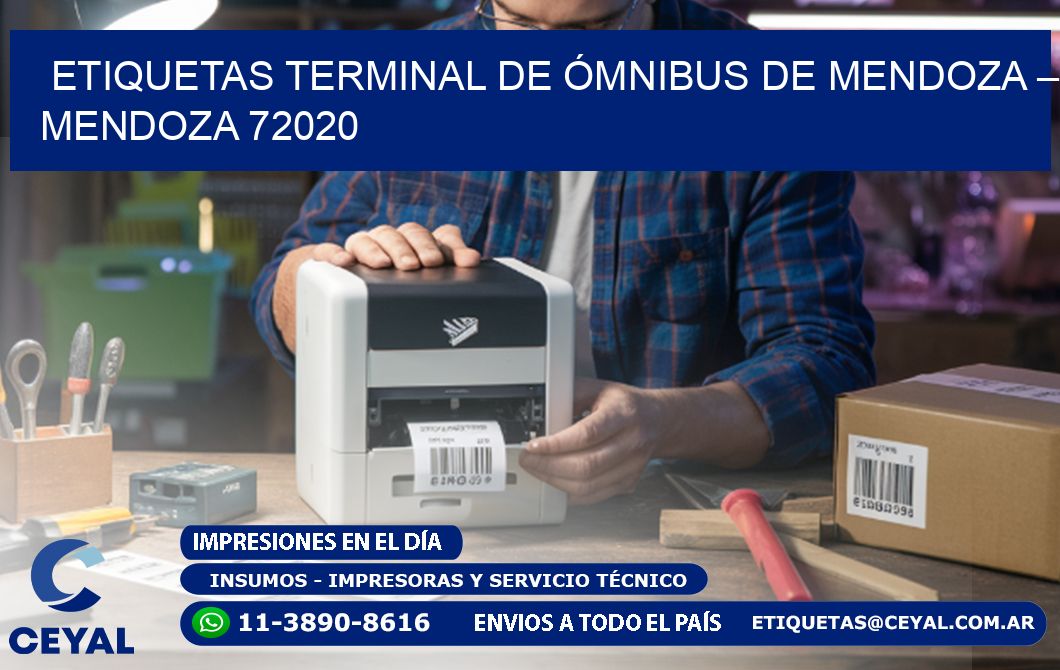 ETIQUETAS TERMINAL DE ÓMNIBUS DE MENDOZA – MENDOZA 72020