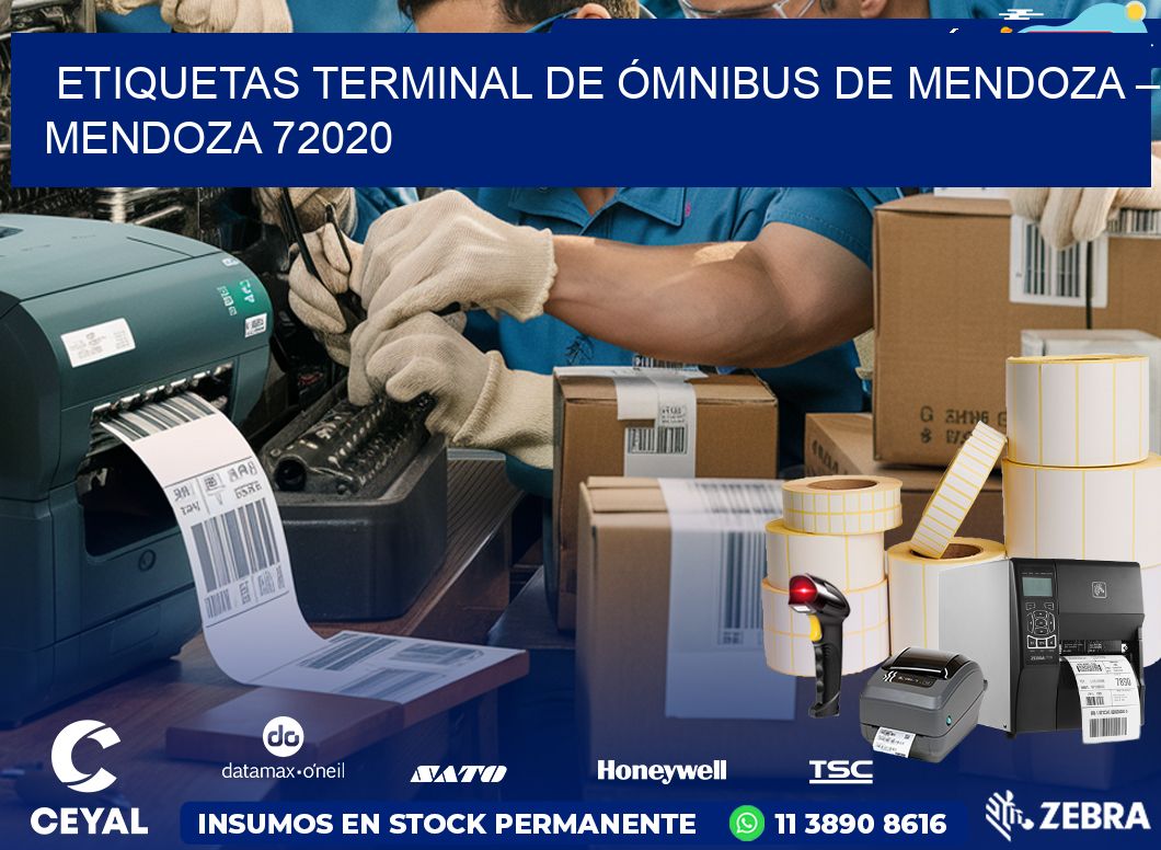 ETIQUETAS TERMINAL DE ÓMNIBUS DE MENDOZA – MENDOZA 72020