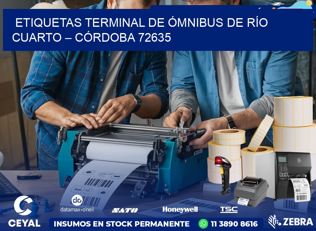 ETIQUETAS TERMINAL DE ÓMNIBUS DE RÍO CUARTO – CÓRDOBA 72635