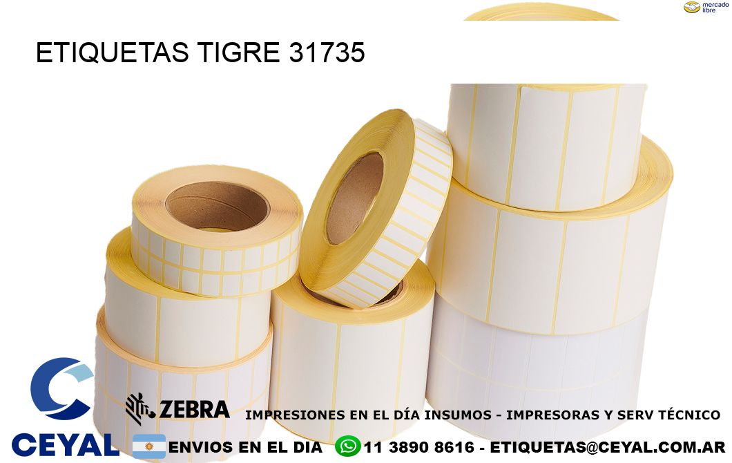 ETIQUETAS TIGRE 31735