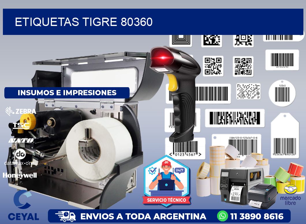 ETIQUETAS TIGRE 80360