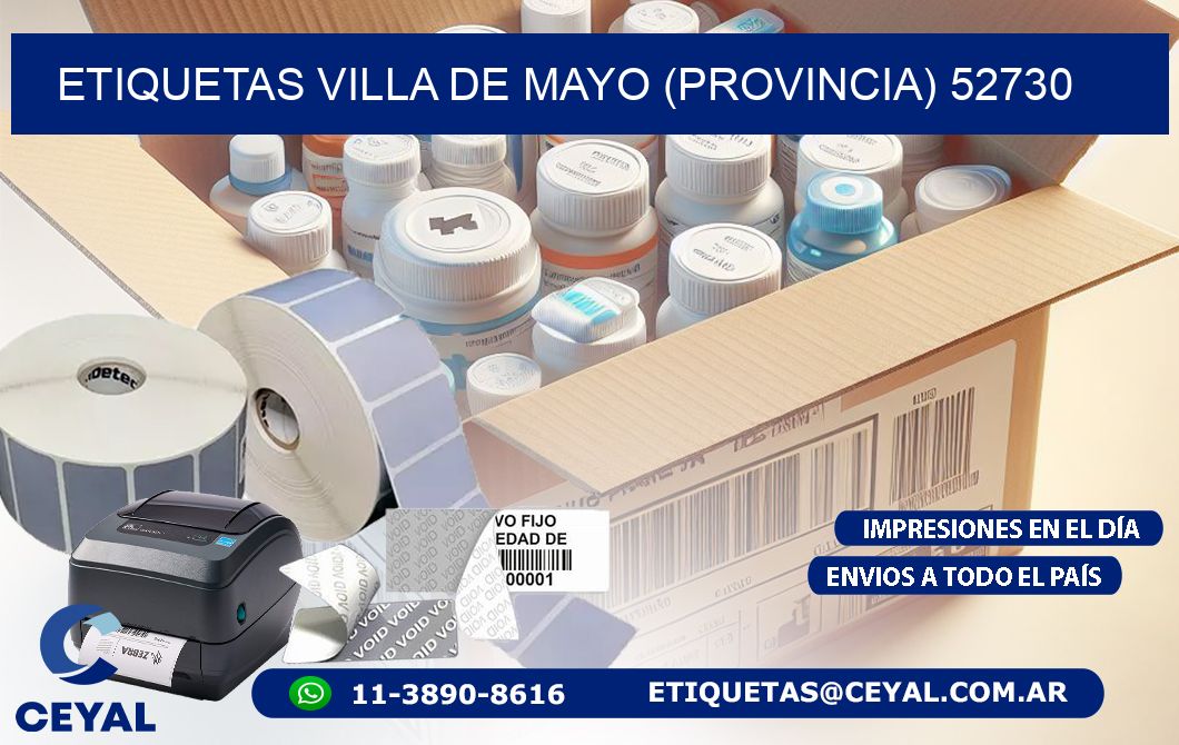 ETIQUETAS VILLA DE MAYO (PROVINCIA) 52730