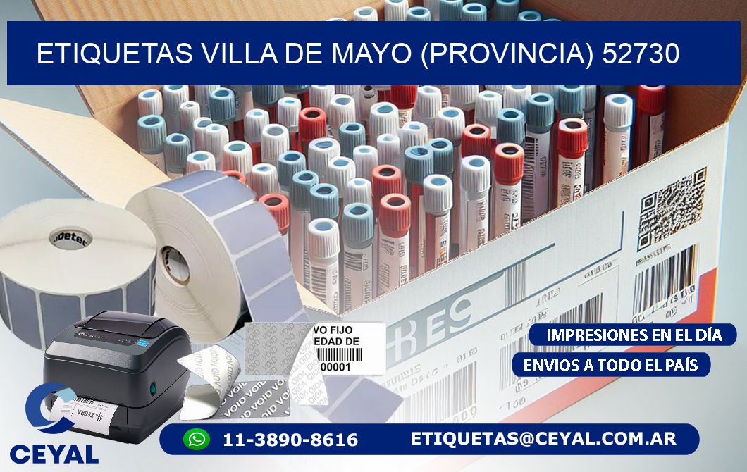 ETIQUETAS VILLA DE MAYO (PROVINCIA) 52730