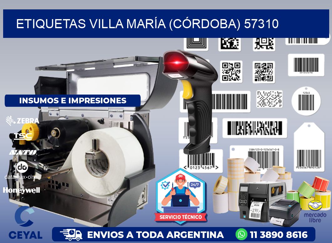 ETIQUETAS VILLA MARÍA (CÓRDOBA) 57310