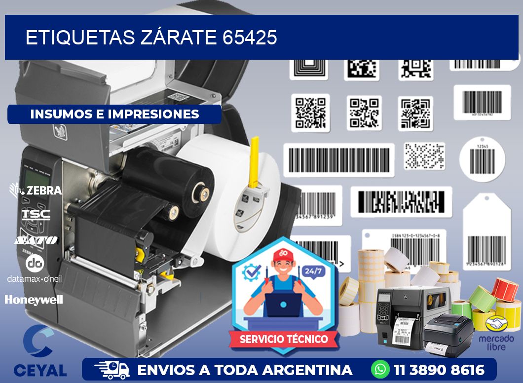 ETIQUETAS ZÁRATE 65425