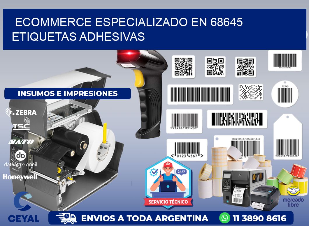 Ecommerce Especializado en 68645 Etiquetas Adhesivas