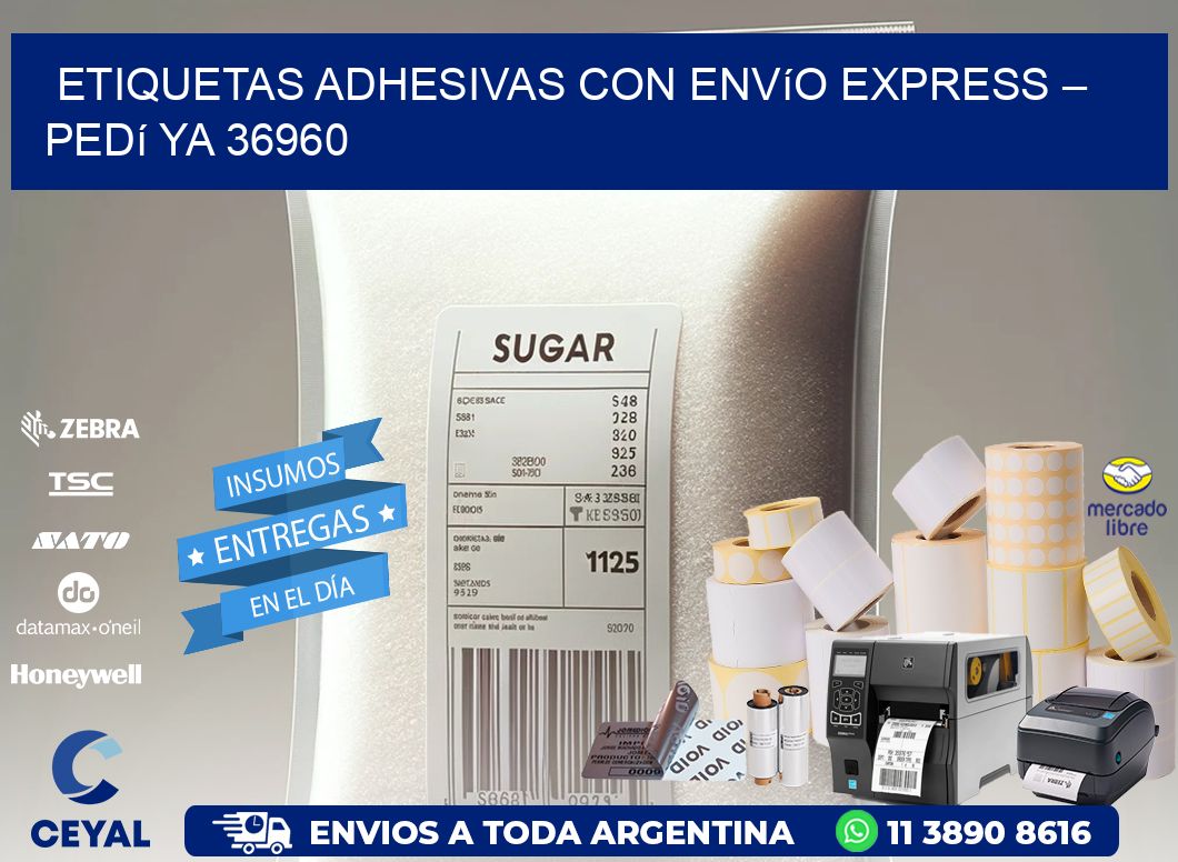 Etiquetas Adhesivas con Envío Express – Pedí Ya 36960