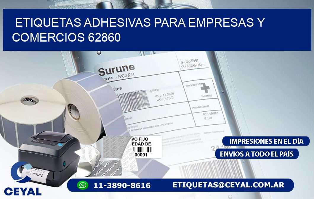 Etiquetas Adhesivas para Empresas y Comercios 62860