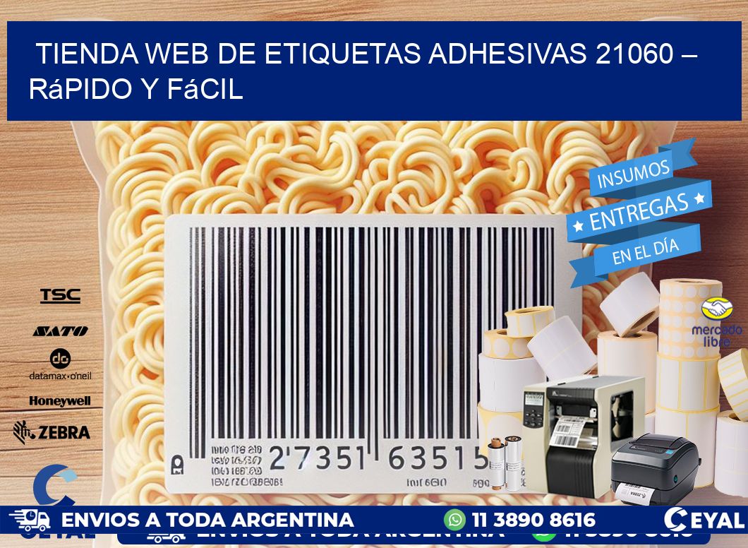 Tienda Web de Etiquetas Adhesivas 21060 – Rápido y Fácil
