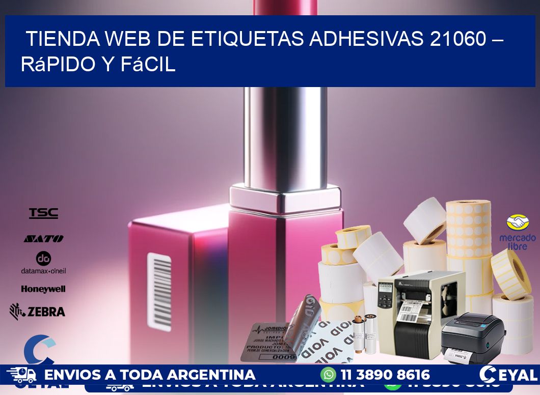 Tienda Web de Etiquetas Adhesivas 21060 – Rápido y Fácil