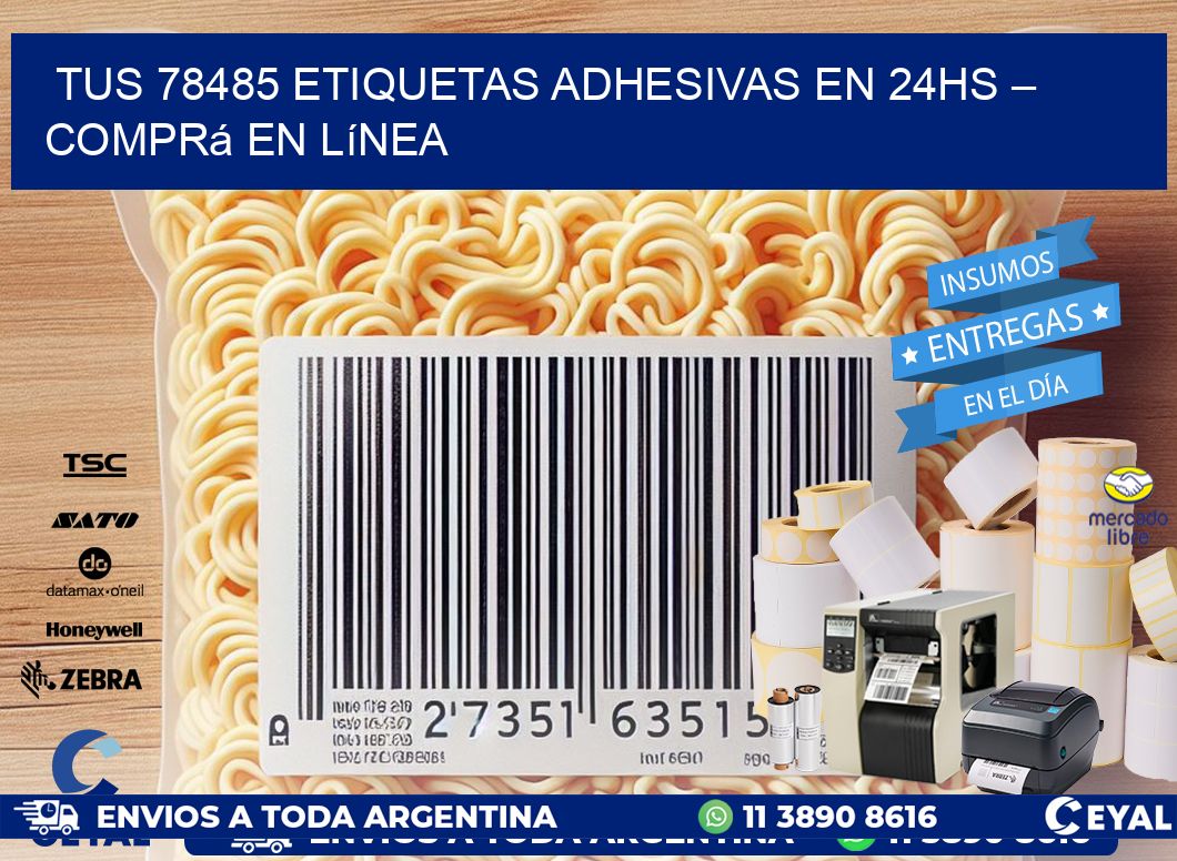 Tus 78485 Etiquetas Adhesivas en 24hs – Comprá en Línea