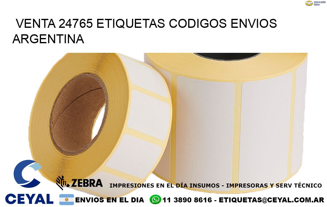 VENTA 24765 ETIQUETAS CODIGOS ENVIOS ARGENTINA