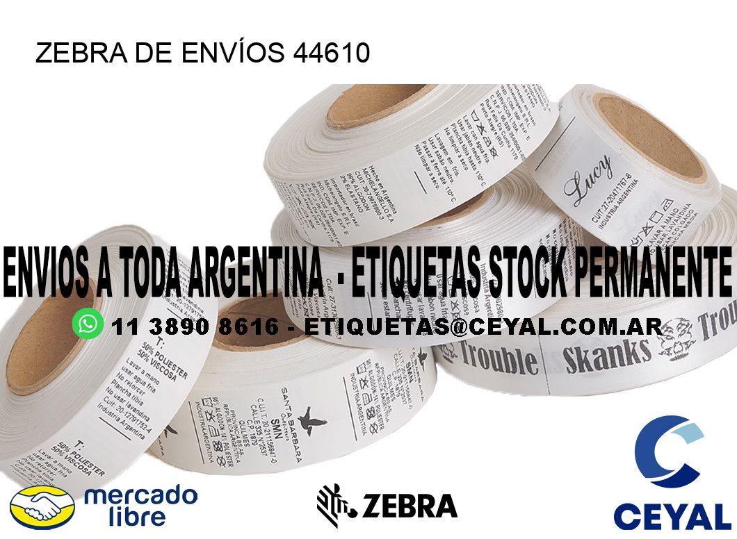 ZEBRA DE ENVÍOS 44610