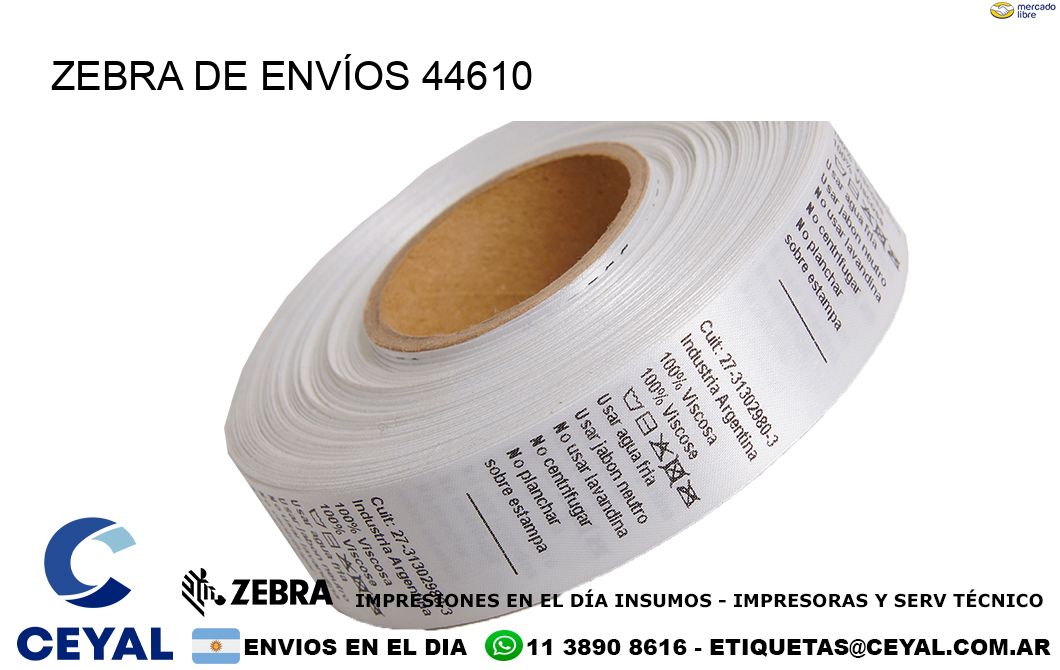 ZEBRA DE ENVÍOS 44610