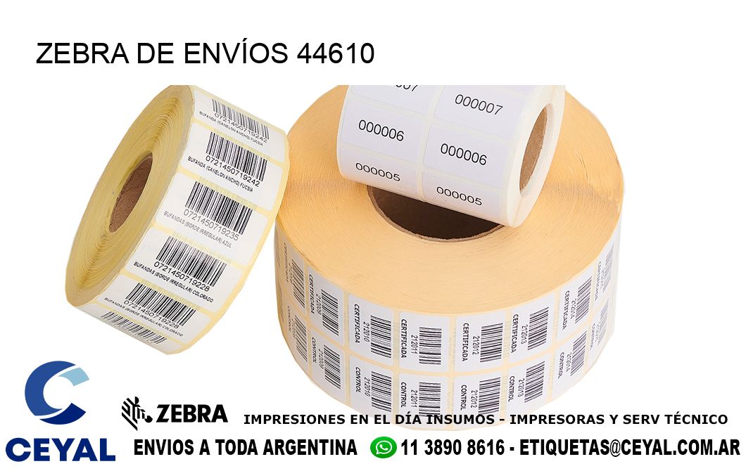 ZEBRA DE ENVÍOS 44610