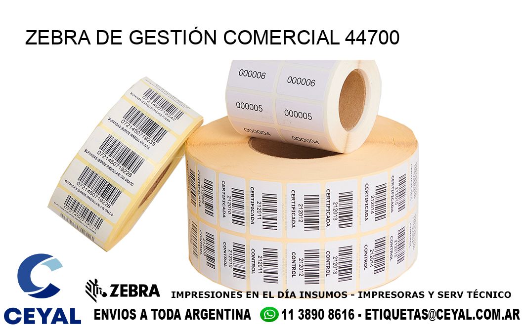 ZEBRA DE GESTIÓN COMERCIAL 44700