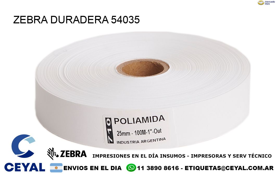 ZEBRA DURADERA 54035