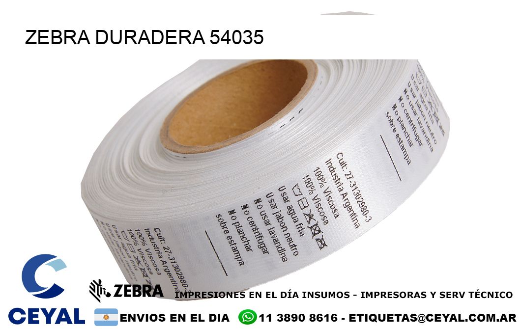 ZEBRA DURADERA 54035