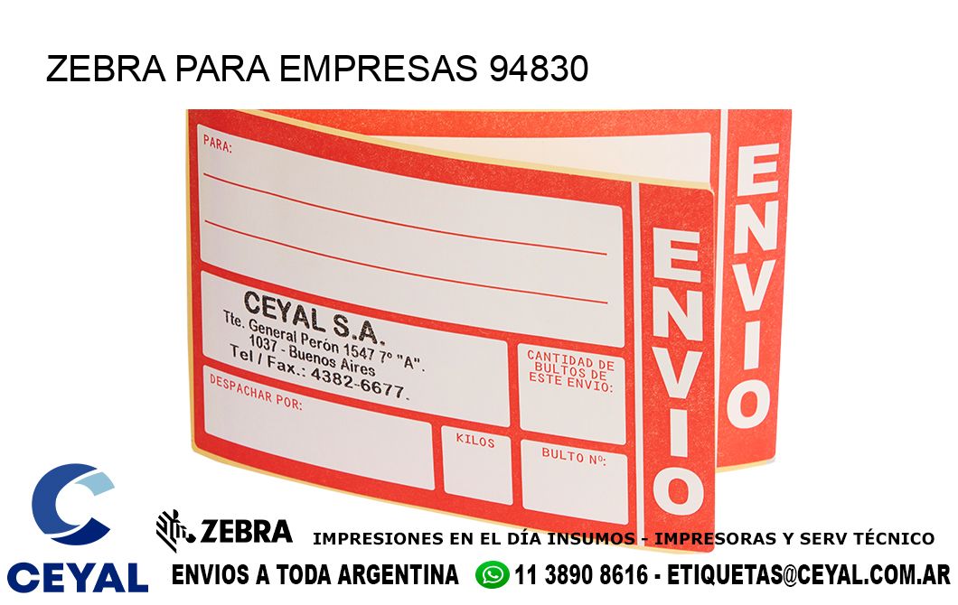 ZEBRA PARA EMPRESAS 94830