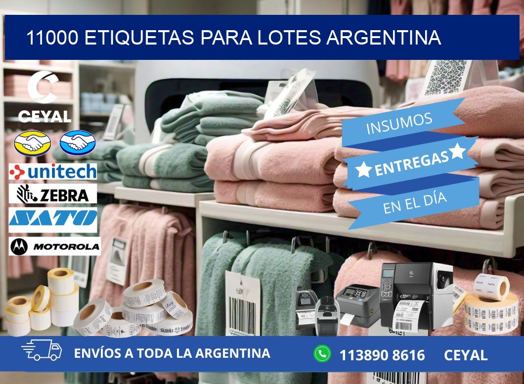 11000 ETIQUETAS PARA LOTES ARGENTINA