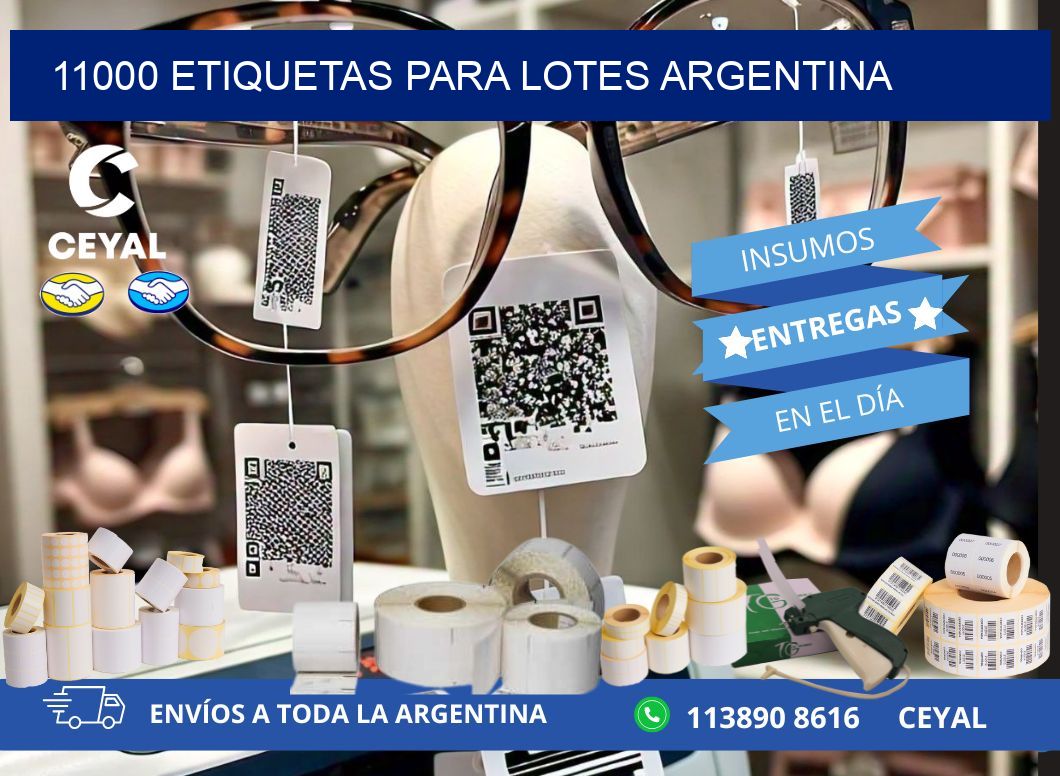 11000 ETIQUETAS PARA LOTES ARGENTINA