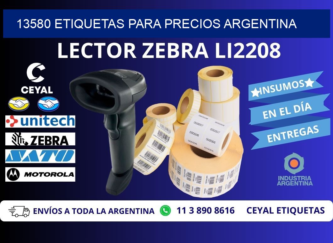 13580 ETIQUETAS PARA PRECIOS ARGENTINA