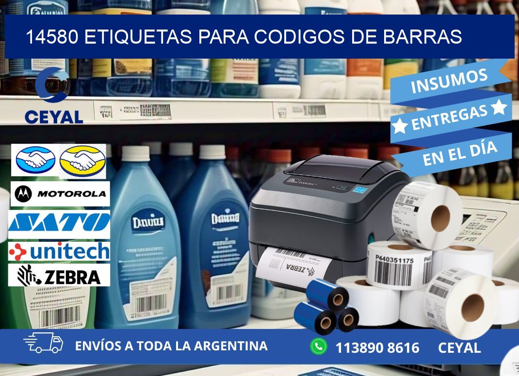 14580 ETIQUETAS PARA CODIGOS DE BARRAS