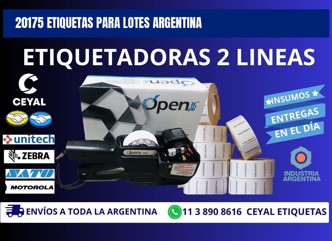 20175 ETIQUETAS PARA LOTES ARGENTINA