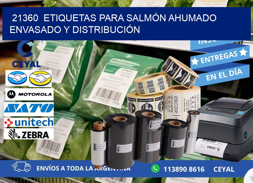 21360  ETIQUETAS PARA SALMÓN AHUMADO ENVASADO Y DISTRIBUCIÓN