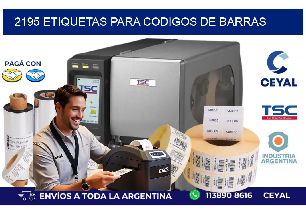 2195 ETIQUETAS PARA CODIGOS DE BARRAS