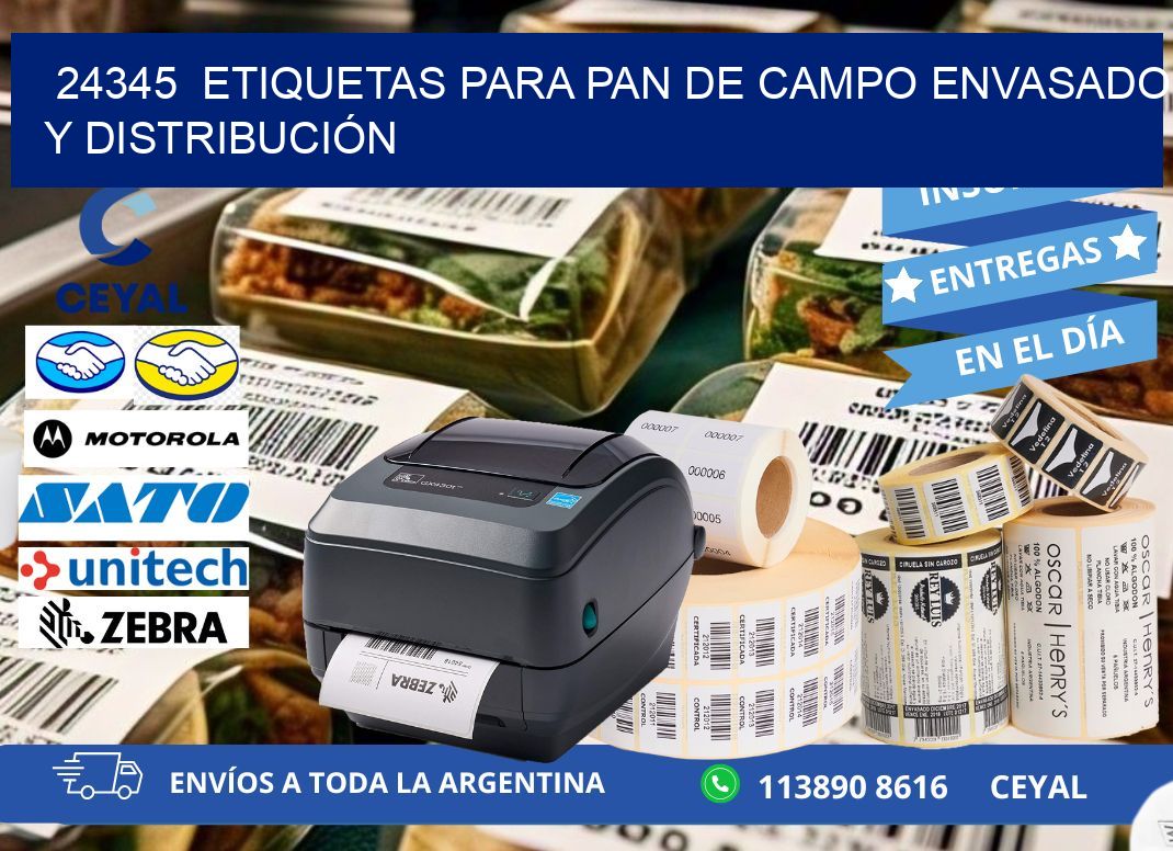 24345  ETIQUETAS PARA PAN DE CAMPO ENVASADO Y DISTRIBUCIÓN