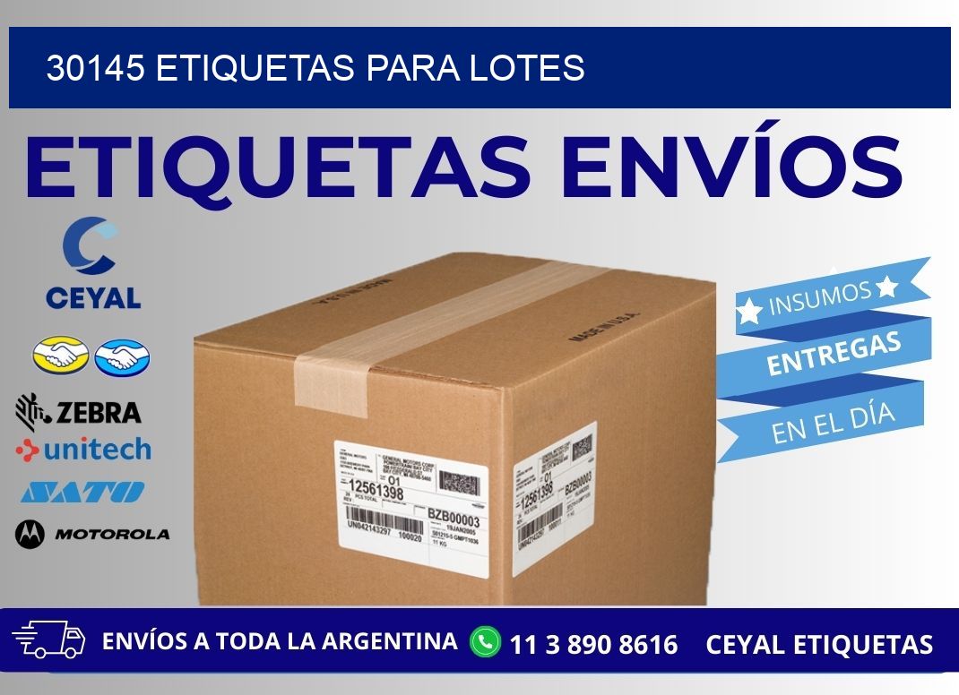 30145 ETIQUETAS PARA LOTES
