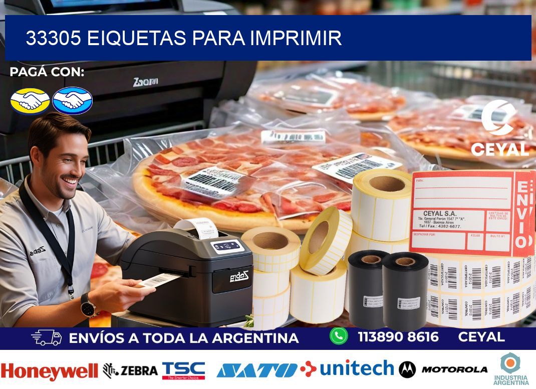 33305 EIQUETAS PARA IMPRIMIR