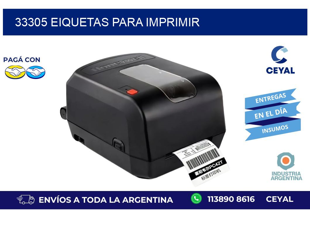 33305 EIQUETAS PARA IMPRIMIR