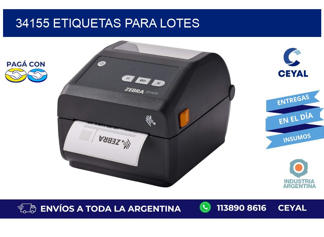 34155 ETIQUETAS PARA LOTES