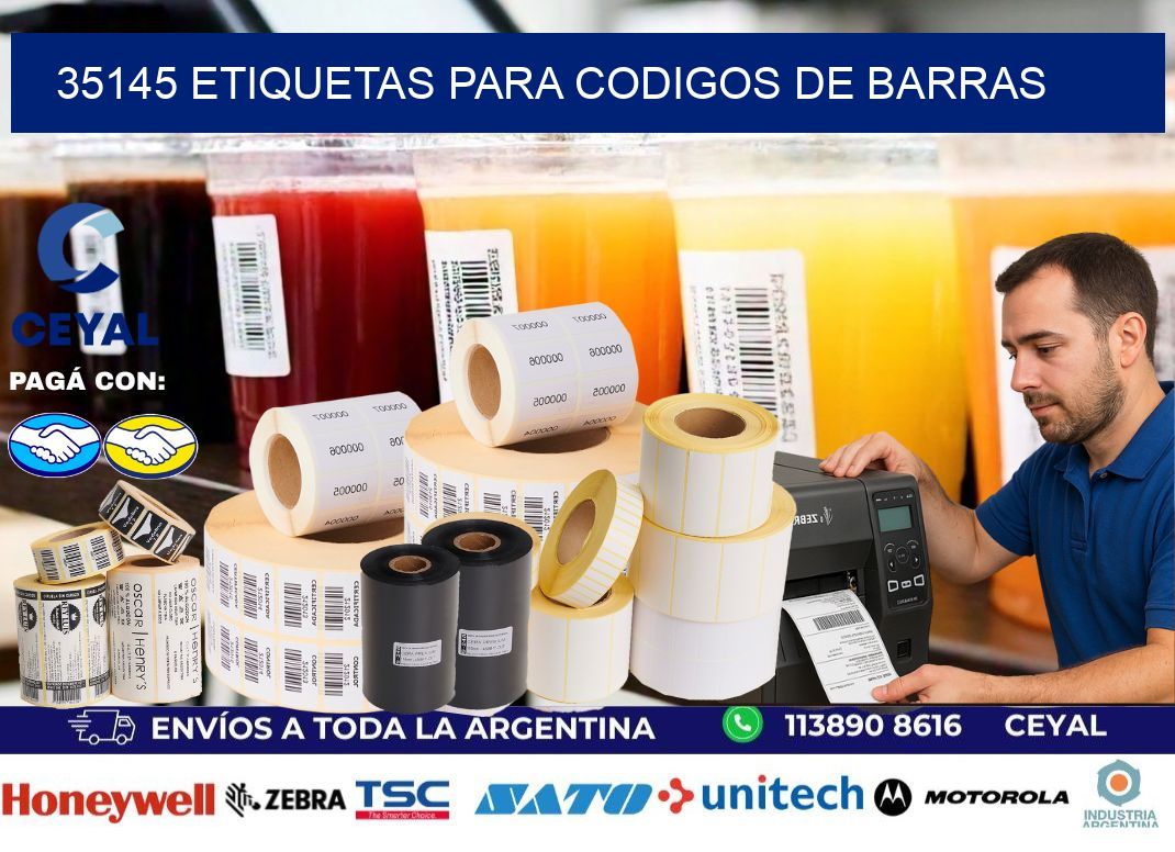 35145 ETIQUETAS PARA CODIGOS DE BARRAS