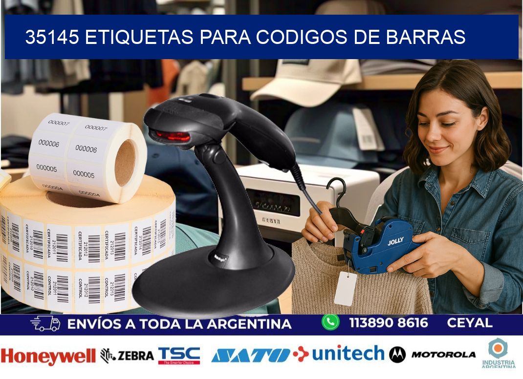 35145 ETIQUETAS PARA CODIGOS DE BARRAS
